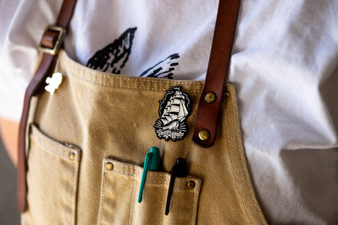 Hold Fast Ship Enamel Pin