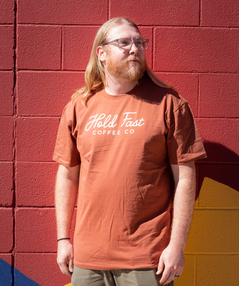 Hold Fast Cursive Logo Tee